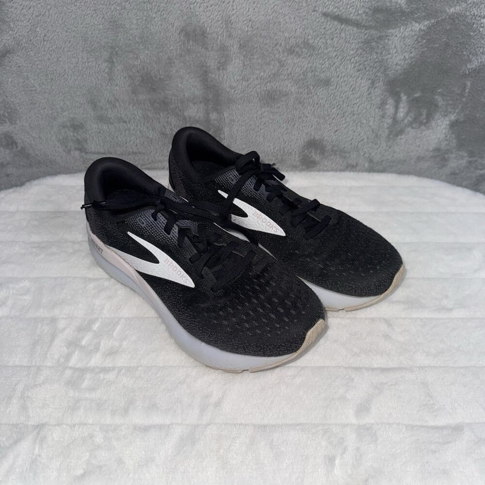 Brooks Ghost 16 Women's Size 8 Running Sneakers Black Pink White